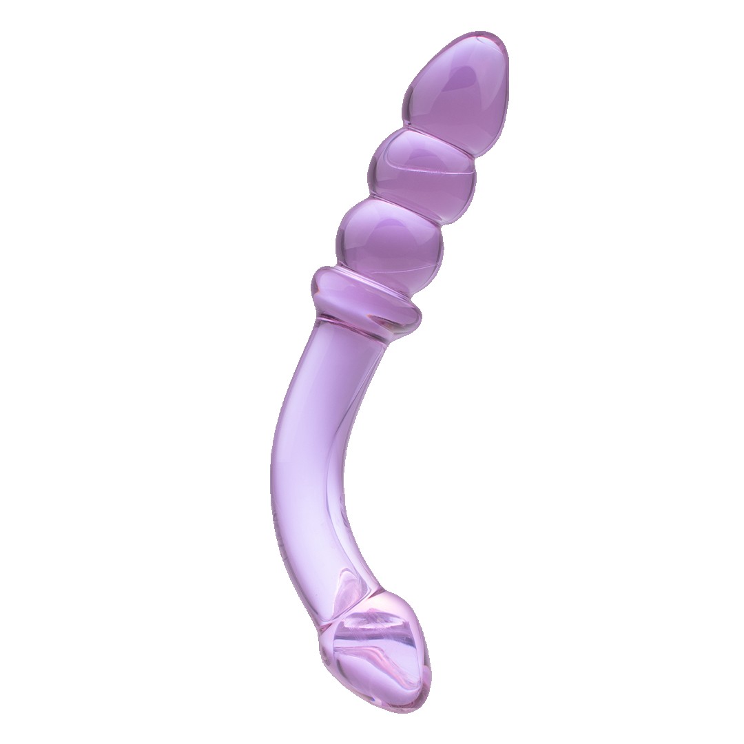 Glass Dildo Purple Curve